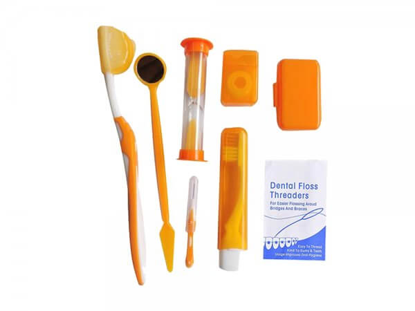 Kit ingrijire aparat ortodontic-portocaliu